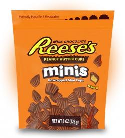 Шоколадные мини тарталетки Hershey’s Reese's с арахисовой пастой 226 грамм