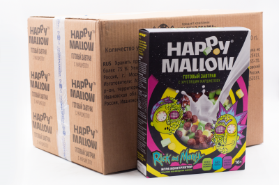 Сухой завтрак с маршмеллоу Happy Mallow Rick and Morty 240 гр