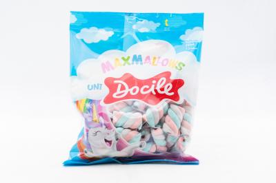 Зефир Docile Maxmallows Единорог Завитки цветные 220 гр