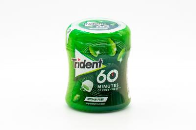 Жевательная резинка Trident без сахара со вкусом ментола в 72 гр