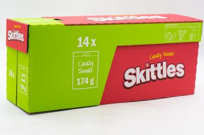 Драже жевательное Skittles Pouch crazy sour 174 гр