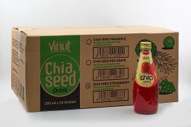 Напиток сокосодержащий Vinut с семенами чиа и соком клубники 290 мл