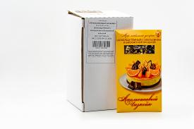 Шоколад темный World & Time с апельсином и бисквитной крошкой «Апельсиновый чизкейк» 80 гр