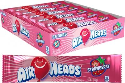 Жевательная конфета Airheads со вкусом Клубники 15,6 гр