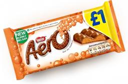 Молочный пористый шоколад Nestle Aero Orange 100 грамм