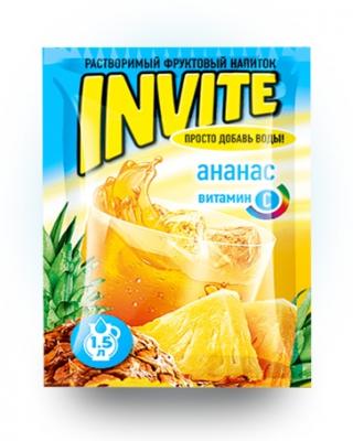 Растворимый напиток Invite Ананас 9 грамм