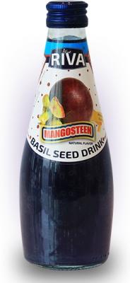 Basil seed drink Mangosteen flavor "Напиток Семена базилика с ароматом мангустин" 290мл