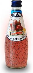 Basil seed drink Red Grape flavor "Напиток Семена базилика с ароматом красного винограда" 290мл