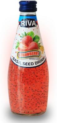Basil seed drink Strawberry flavor "Напиток Семена базилика с ароматом клубники" 290мл