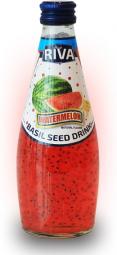 Basil seed drink Watermelon flavor "Напиток Семена базилика с ароматом арбуза" 290мл
