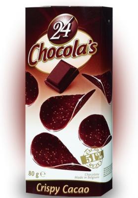 Шоколадные чипсы 24 Chocola’s Crispy Cacao 80 грамм