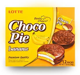 Печенье Lotte Сhoco Pie Banana 336 грамм