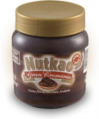 Паста Nutkao Jar of Gran Cremeria dark chocolate spread 350 грамм