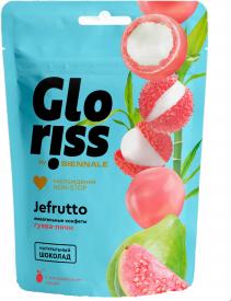 Жевательные конфеты Gloriss Jefrutto Гуава-Личи 75 гр