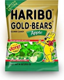 Мармелад "HARIBO" Мишки со вкусом яблока (Gold Bears Apple) 113 грамм