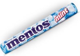 Жевательная конфета "Ментос со вкусом Карамель и мятный шоколад" (Mentos Mint) 38 грамм