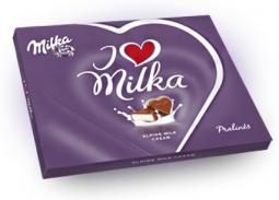 Шоколад Milka I Love Alpine Pralines 120 грамм
