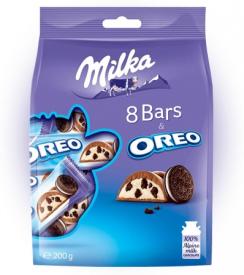 Шоколадный батончик Milka Snack Bag Oreo 222 грамм