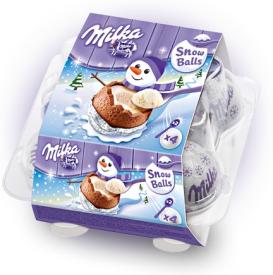 Шоколадные шары Milka Snow Balls 112 грамм