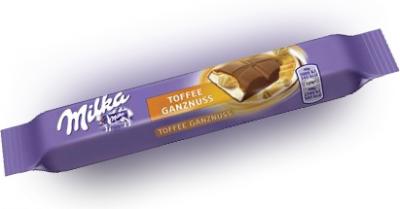 Шоколад Milka Toffee Ganznuss 43 грамм