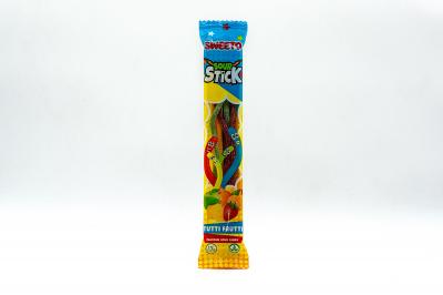 Мармелад SWEETO"SOUR STICK"  TUTTI-FRUTTI (Кислые палочки Тутти-фрутти) 35 грамм