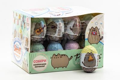 Яйцо шоколадное Pusheen Mega Sеcret с игрушкой 20 гр