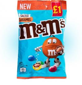 Шоколадное драже M&Ms соленая карамель 70 гр