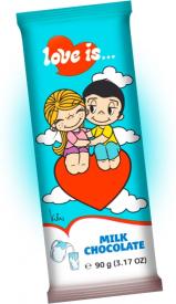 Шоколад молочный Love Is 90 гр