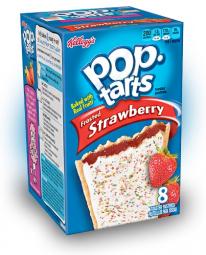 Печенье Pop Tarts 8 PS Frosted Strawberry с клубничной начинкой и глазурью 416 грамм