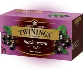 Чай Twinings черный с кусочками черной смородины, короб (25 пак.) 50 гр