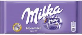 Молочный Альпийский шоколад Milka 100 гр