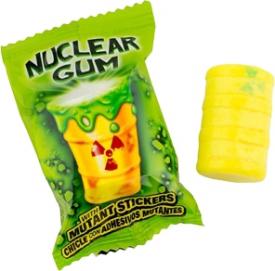 Жевательная резинка "Гигант Ядерный взрыв" (с наклейками) с начинкой лимон-лайм 14 гр