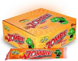 Жевательная конфета "Джо Джо вкус апельсин" JoJo Mega Zombie Orange 20 грамм